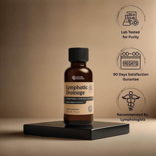 Lymphatic Drainage with Liquid Herbal Extracts